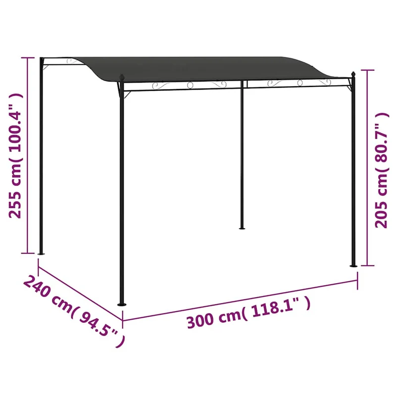 Zonneluifel 3X2,4 M