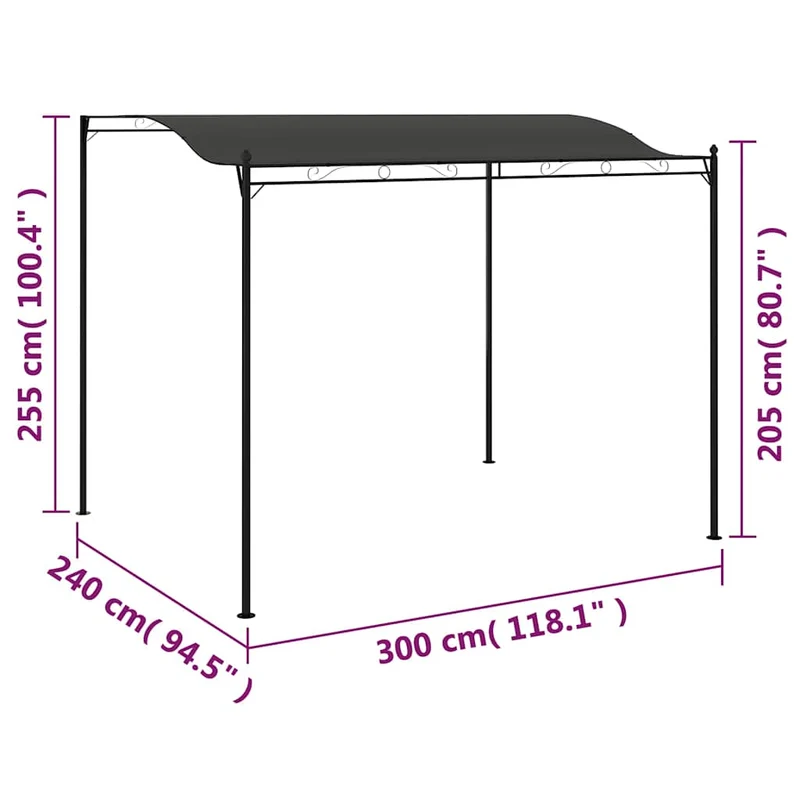 Zonneluifel 3X2,4 M