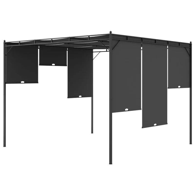 Tuinprieel Met Zijgordijn 3X3X2,25 M