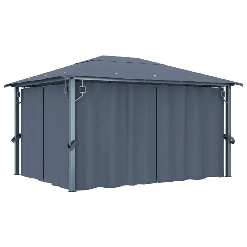 Prieel Met Gordijn Aluminium