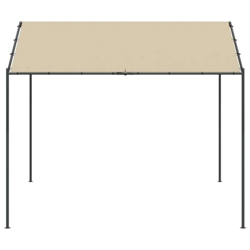 Tuinpaviljoen 3X3 M Staal En Stof Beige
