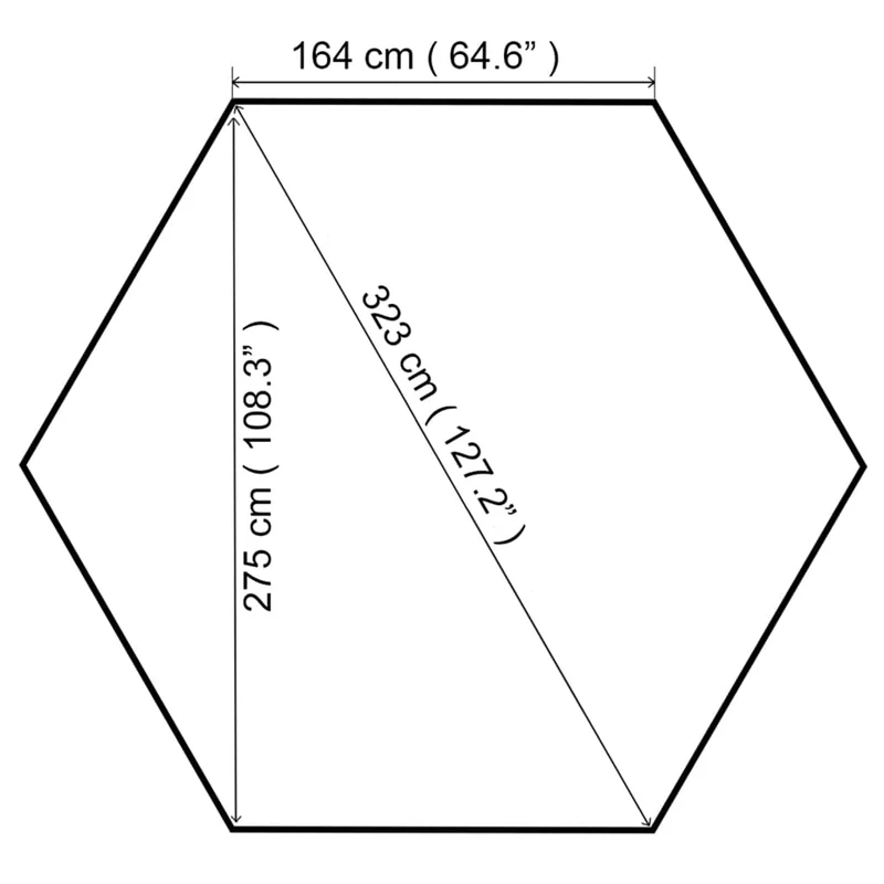 Tuinprieel 180 G/M² 323X275X265 Cm