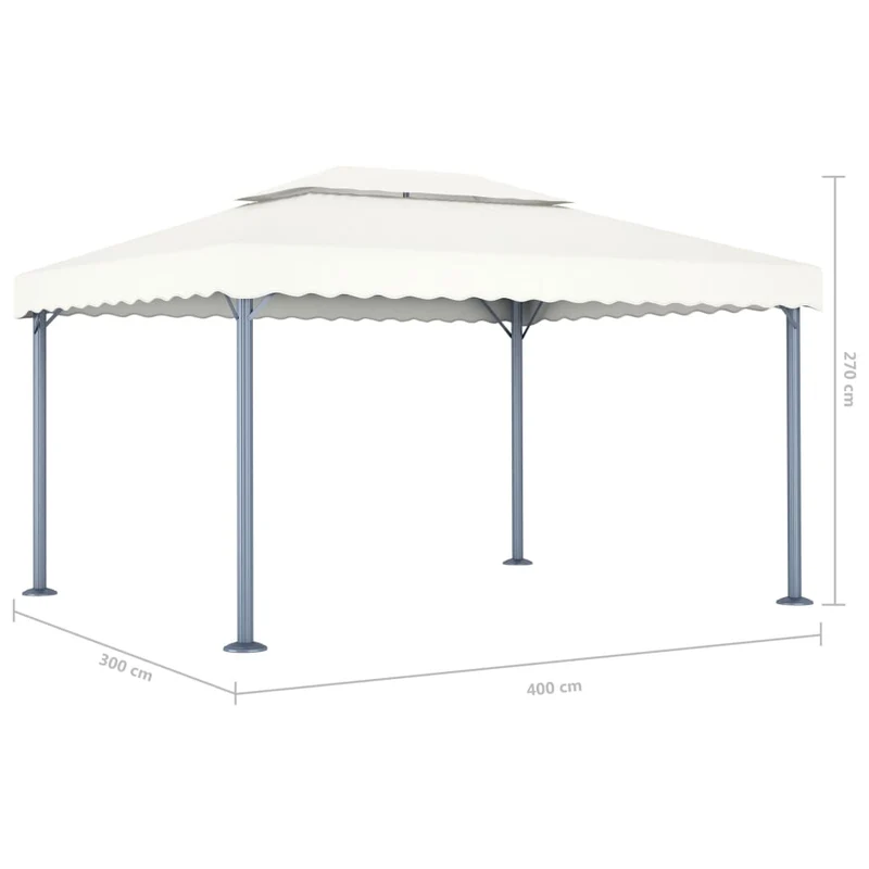Prieel 400X300 Cm Aluminium