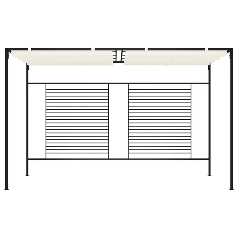 Prieel Met Uittrekbaar Dak 180 G/M² 3X4X2,3 M Kleurig