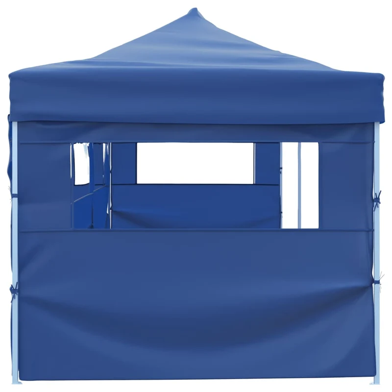 Vouwtent Pop-Up Met 5 Zijwanden 3X9 M Blauw
