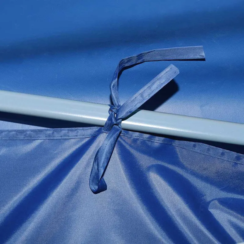 Vouwtent Pop-Up Met 5 Zijwanden 3X9 M Blauw