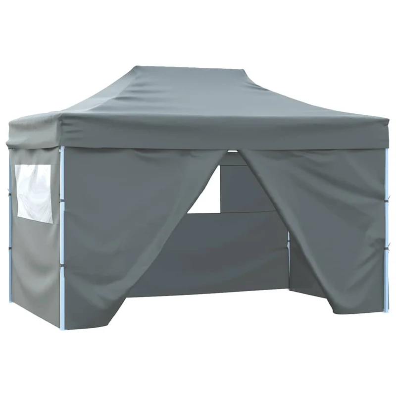 Partytent Met 4 Zijwanden Inklapbaar 3X4 M Staal