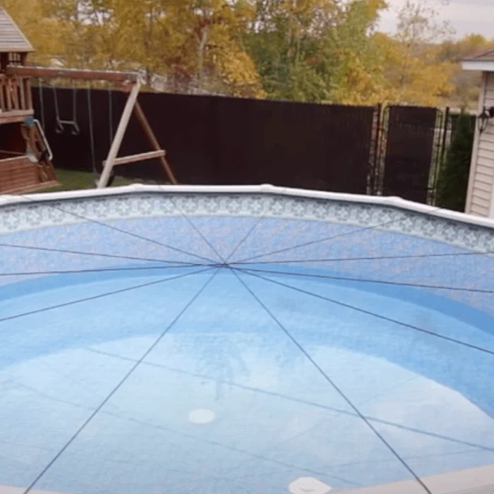 Ensemble couverture hivernale et élastiques pour piscine ovale - 16 x 32 pi
