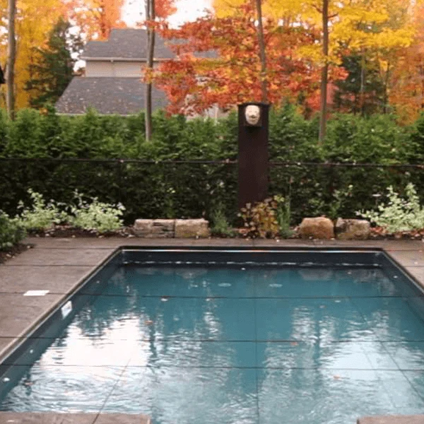 Ensemble couverture hivernale et élastiques pour piscine creusée rectangle - 12 x 24 pi