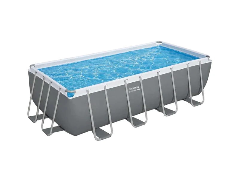 Bestway – Power Steel piscina desmontable rectangular (488 × 244 × 122 cm)