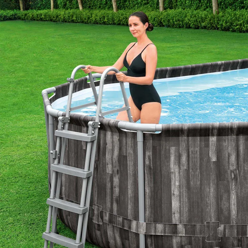 Bestway – Power Steel piscina desmontable ovalada (610 x 366 x 122 cm)