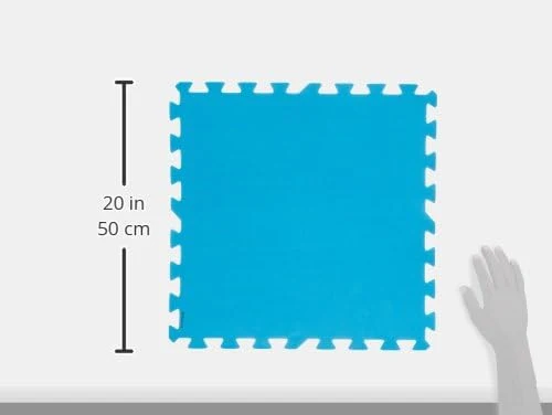 Bestway - Tapiz de suelo de goma azul (50 x 50 cm)