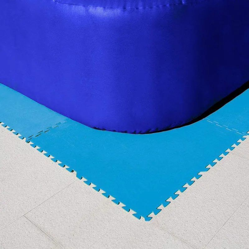 Bestway - Tapiz de suelo de goma azul (50 x 50 cm)
