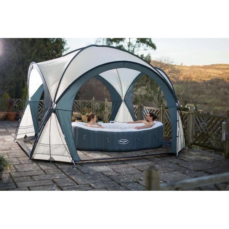 Bestway - Toldo Lay-Z-Spa 60305 para bañera de hidromasaje y piscina 255 x 390 x 390 cm gris