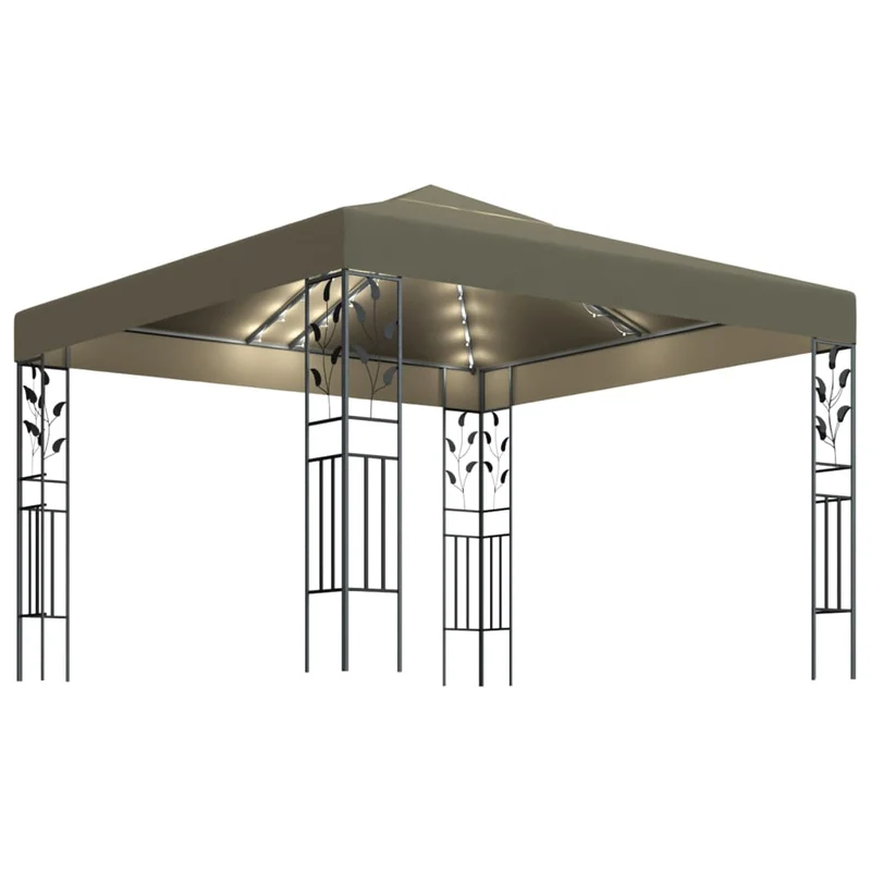 Prieel Met Led-Lichtslinger 3X3 M