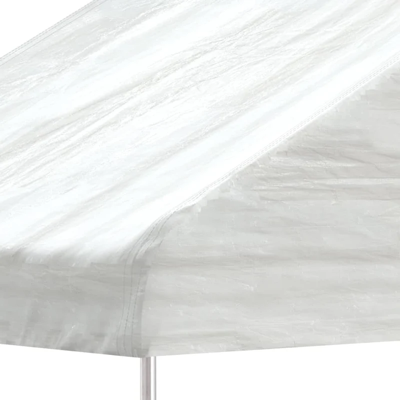 Prieel Met Dak 15,61X5,88X3,75 M Polyetheen Wit