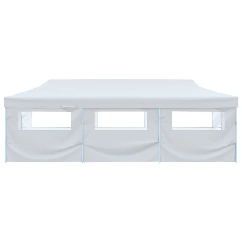 Partytent Pop-Up Met 8 Zijwanden 3X9 M Wit