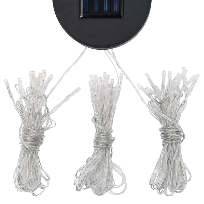 Prieel Met Dubbel Dak En Led-Lichtslinger 3X3X2,7 M