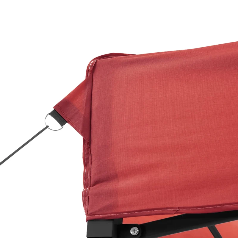 Partytent Bordeaux Met Zwarte Frame Oxford Stof