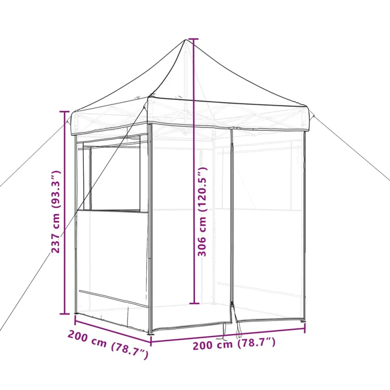 Partytent Oxford Stof