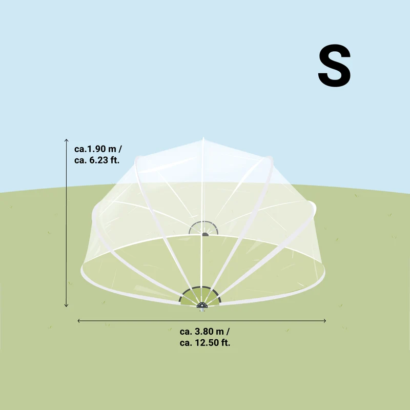 SunnyTent Round Pool Dome Cover (Size S – ø 12.5 ft.)