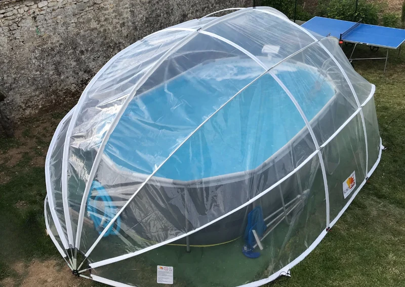 SunnyTent Oval Pool Dome Cover (Size M – 21.3×14.4 ft.)