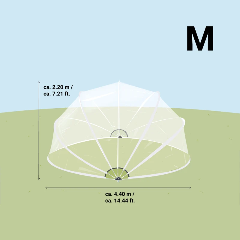 SunnyTent Round Pool Dome Cover (Size M – ø 14.4 ft.)