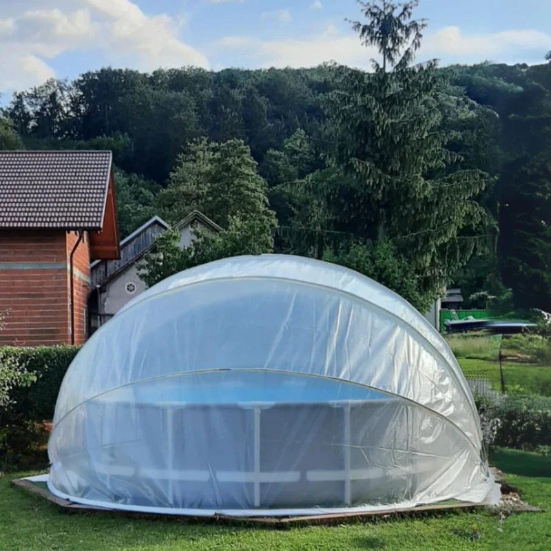 SunnyTent Round Pool Dome Cover (Size XL – ø 21 ft.)