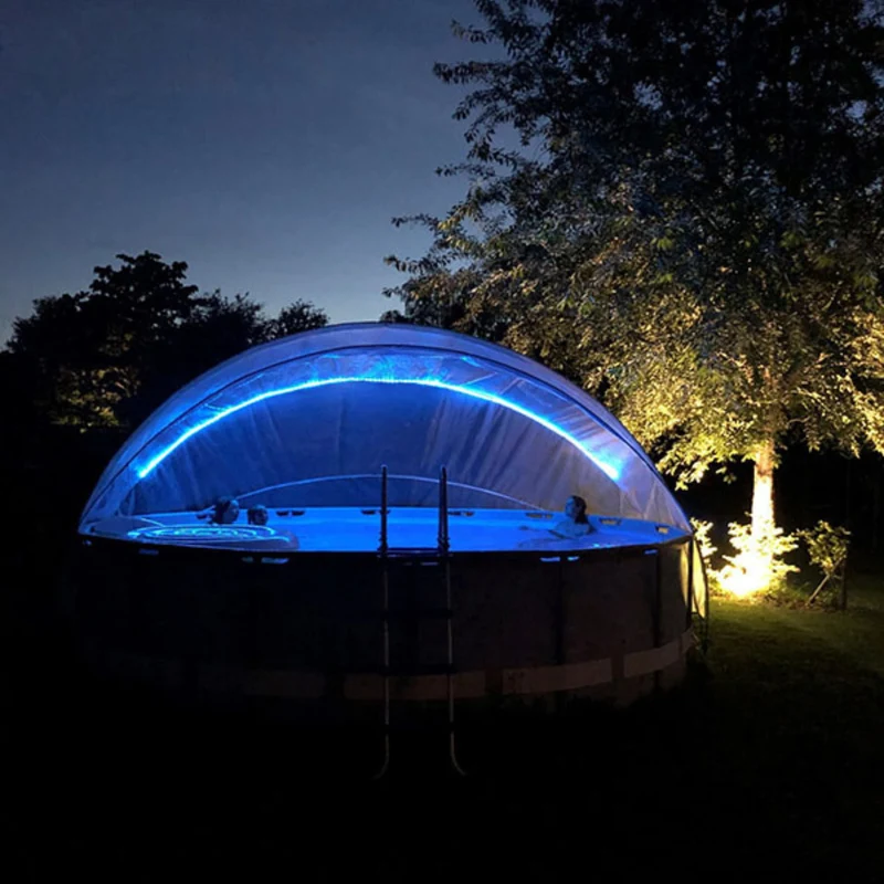 SunnyTent Round Pool Dome Cover (Size L+ – ø 19.4 ft.)