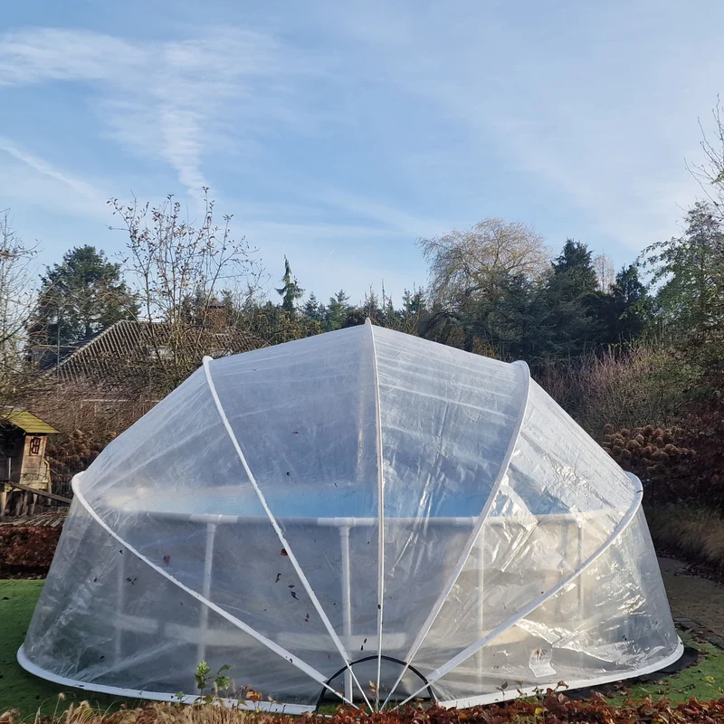 SunnyTent Round Pool Dome Cover (Size L+ – ø 19.4 ft.)