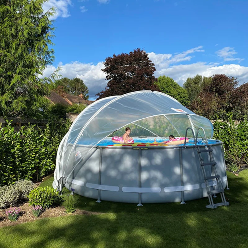 SunnyTent Round Pool Dome Cover (Size L+ – ø 19.4 ft.)