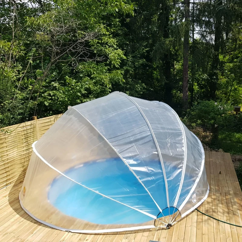SunnyTent Round Pool Dome Cover (Size L – ø 17,7 ft.)