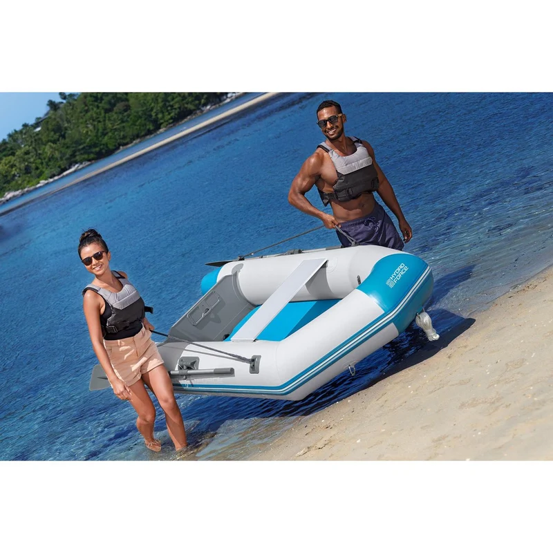 Bestway – Barca hinchable Hydro-Force Caspian Boat Set (230 × 130 × 33 cm)