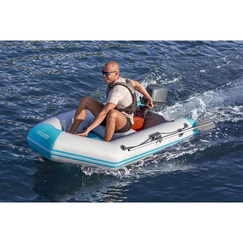 Bestway – Barca hinchable Hydro-Force Corinth Elite Boat Set (230 × 130 × 33 cm)