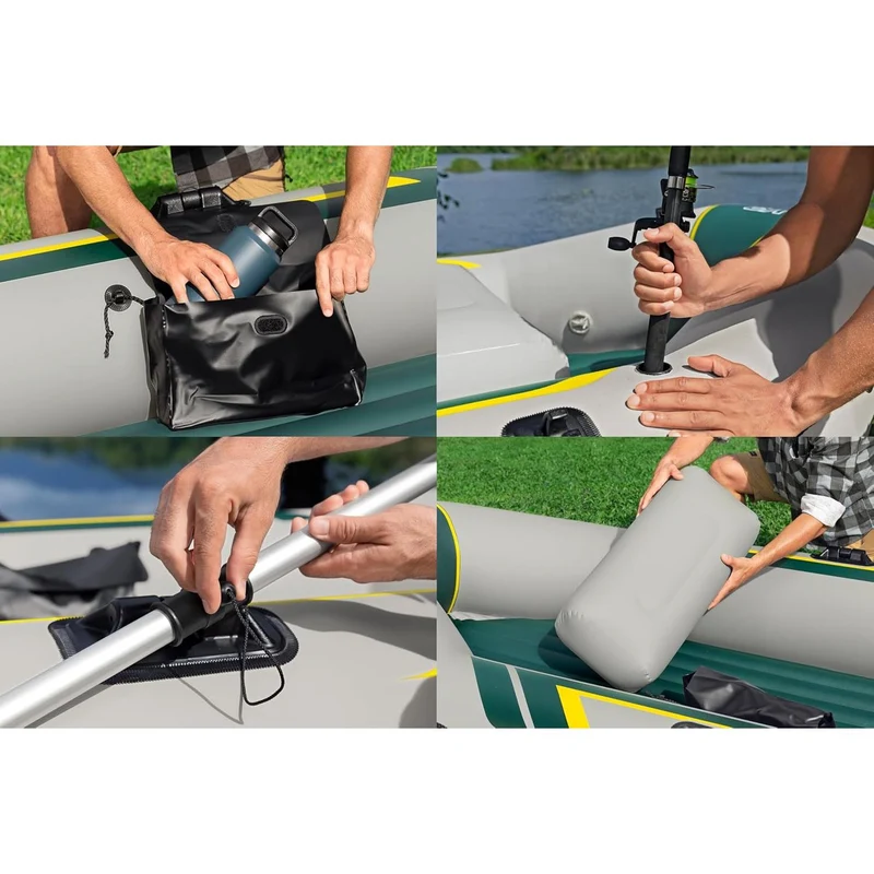 Bestway – Barca hinchable Hydro-Force Ranger Elite X3 Raft Set (295 × 130 cm)