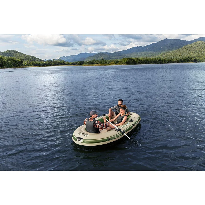 Bestway – Barca hinchable Voyager X3 Raft Set (294 × 137 cm)