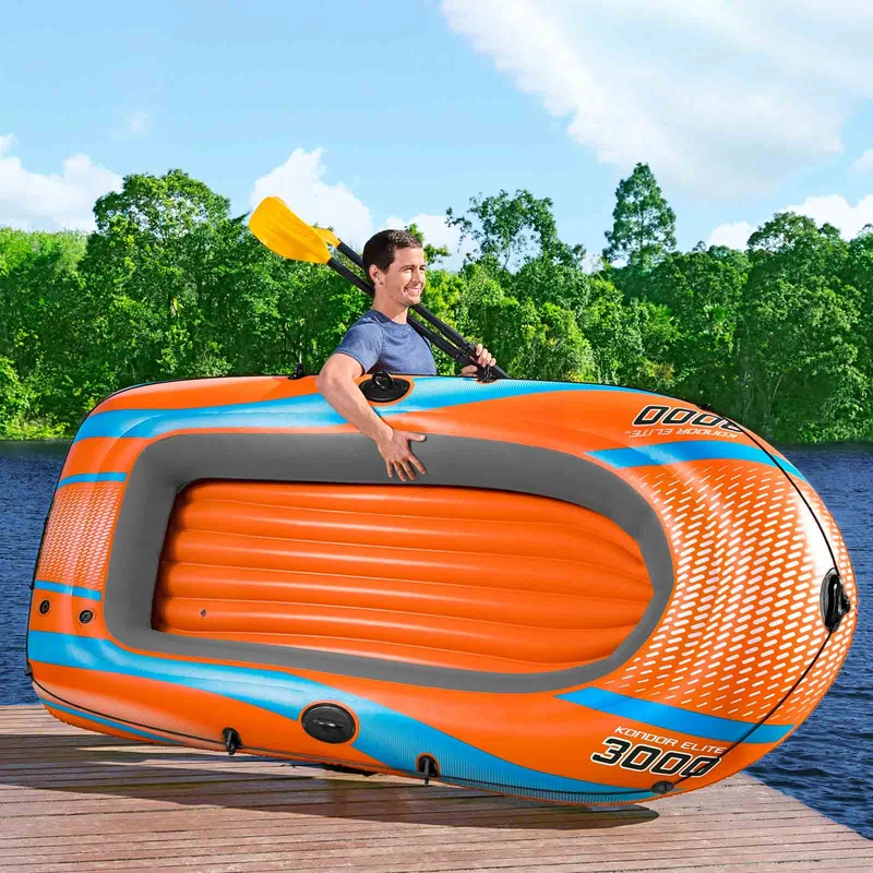 Bestway – Barca hinchable Kondor Elite 3000 Raft Set (246 × 122 cm)