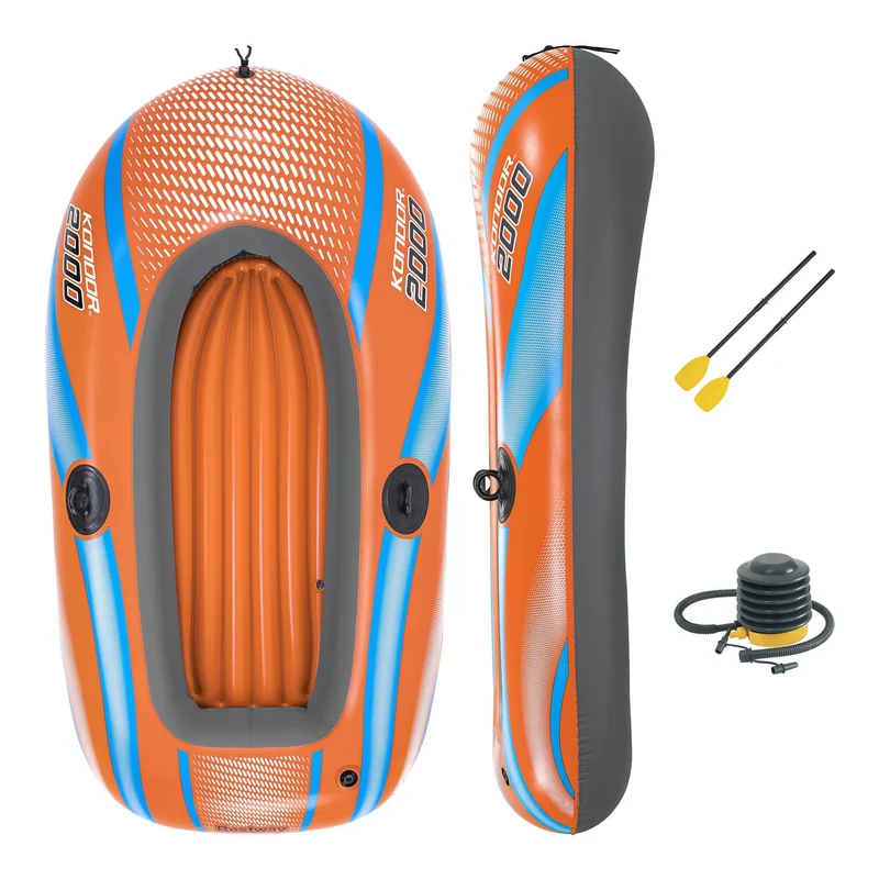 Bestway – Barca hinchable Kondor 2000 Raft Set (185 × 97 cm)