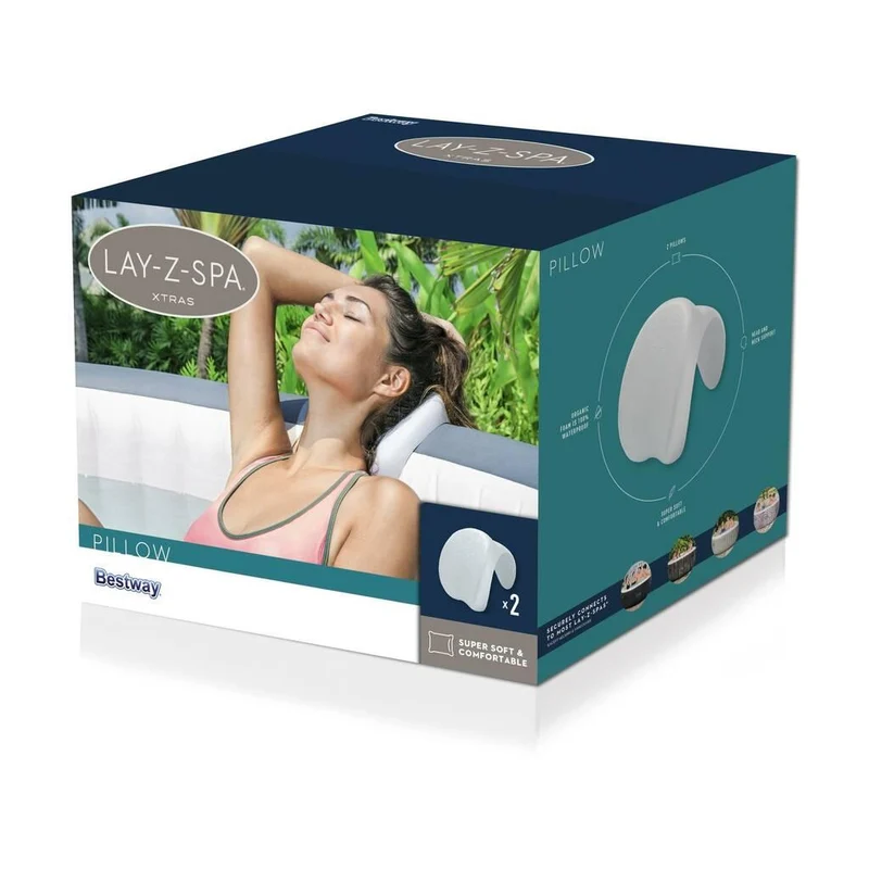 Bestway - Set de dos almohadas Lay-Z-Spa