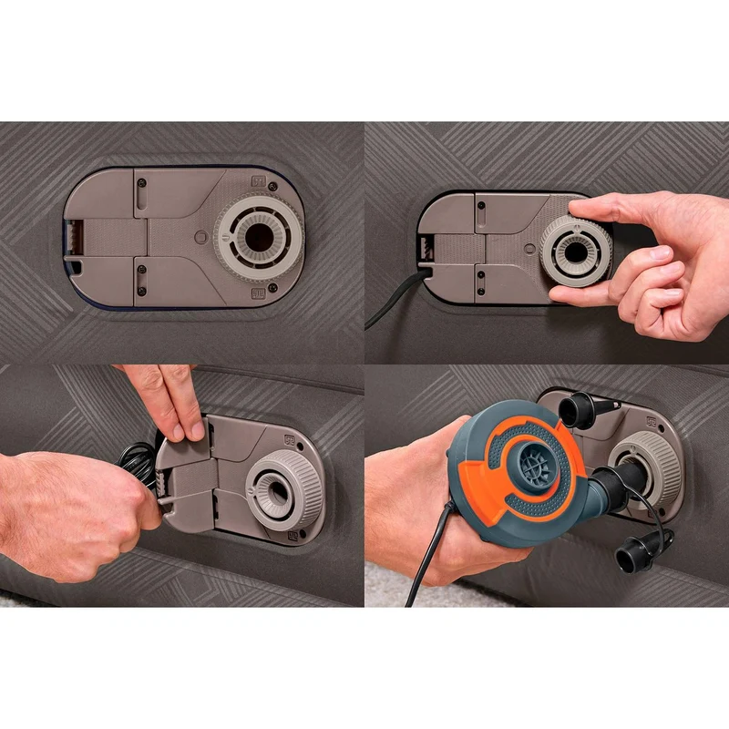 Bestway - Tough Guard/Fortech Colchón hinchable con bomba eléctrica integrada
