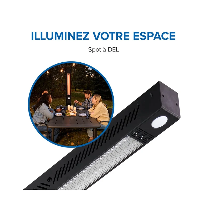 Chauffe terrasse électrique Phantom autoportant