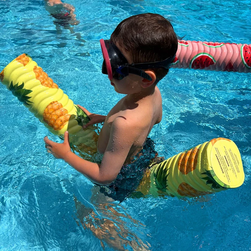 Nouilles de piscine assorties : Pastèque, Feuillage, Citron et Coquillage