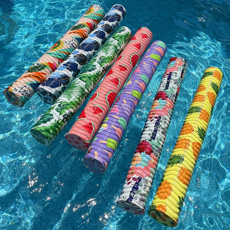 Nouilles de piscine assorties : Flamant, Ananas, Hexa et Fleurs