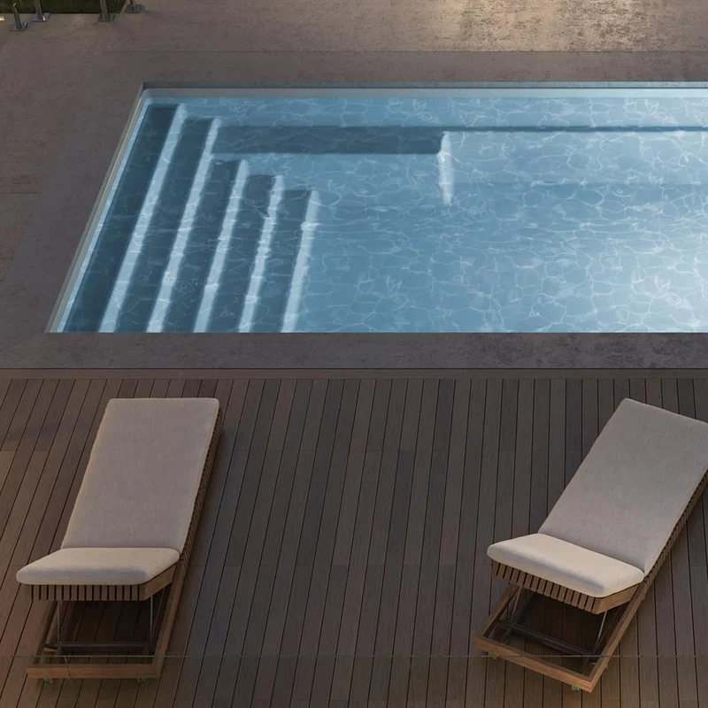 Piscine en fibre de verre - 12 x 20 pi