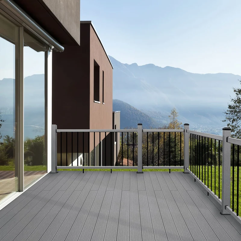 Planche de terrasse réversible en composite - 16 pi