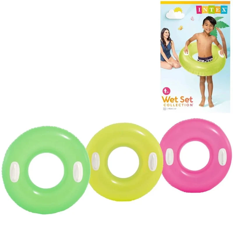 Intex Reuze Zwemband met grepen Ø 76cm - Roze