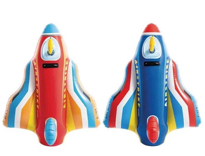 Intex opblaas vliegtuig met waterpistool 117 cm - Rood