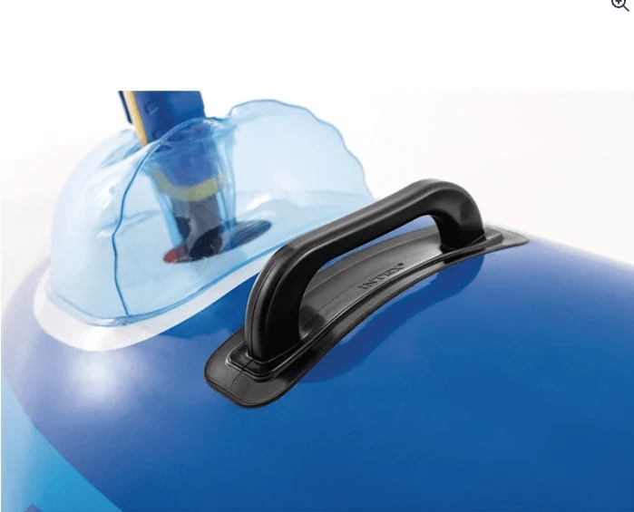 Intex opblaas vliegtuig met waterpistool 117 cm - Blauw