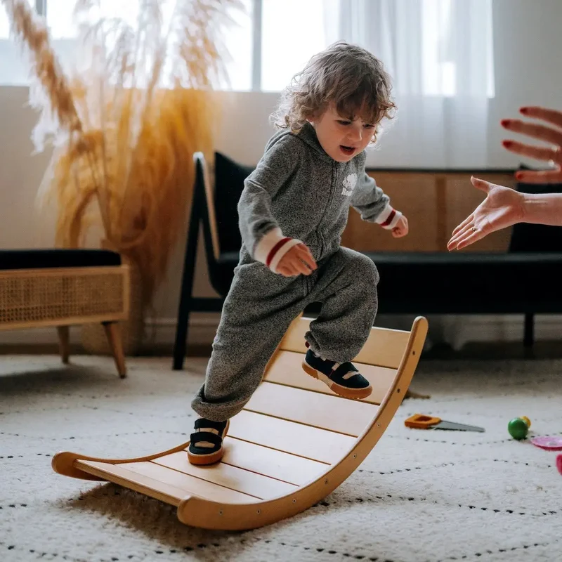 PlayBoard Plateau Oscillant en Bois - Jeu Montessori - All Circles