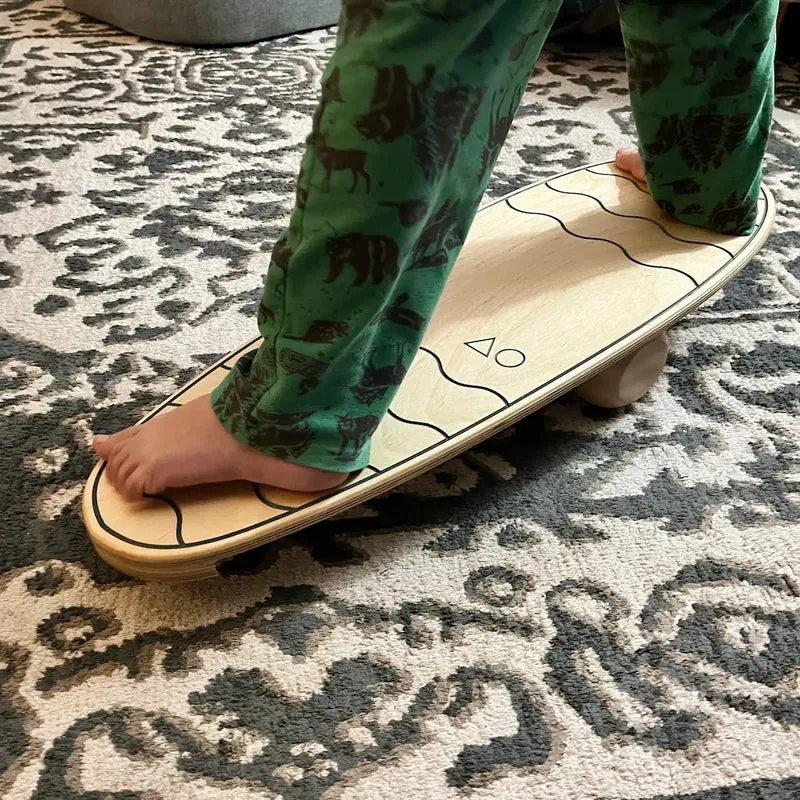 PlaySurfer Planche de Surf Kids Balance - Jeu de motricité enfant (4 à 12 ans) - All Circles